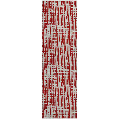 Premium Machine Washable Crumley AMF1059 Lines Rug_AMF1059RD