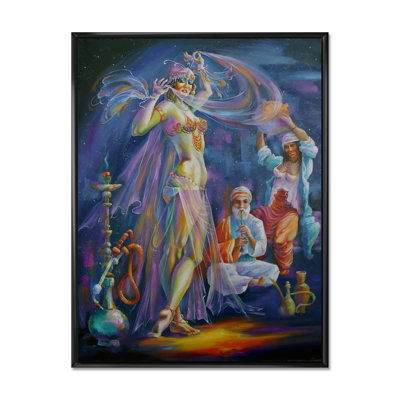 «Belly Dance Perfomance With Shisha Tube», reproduction sur toile