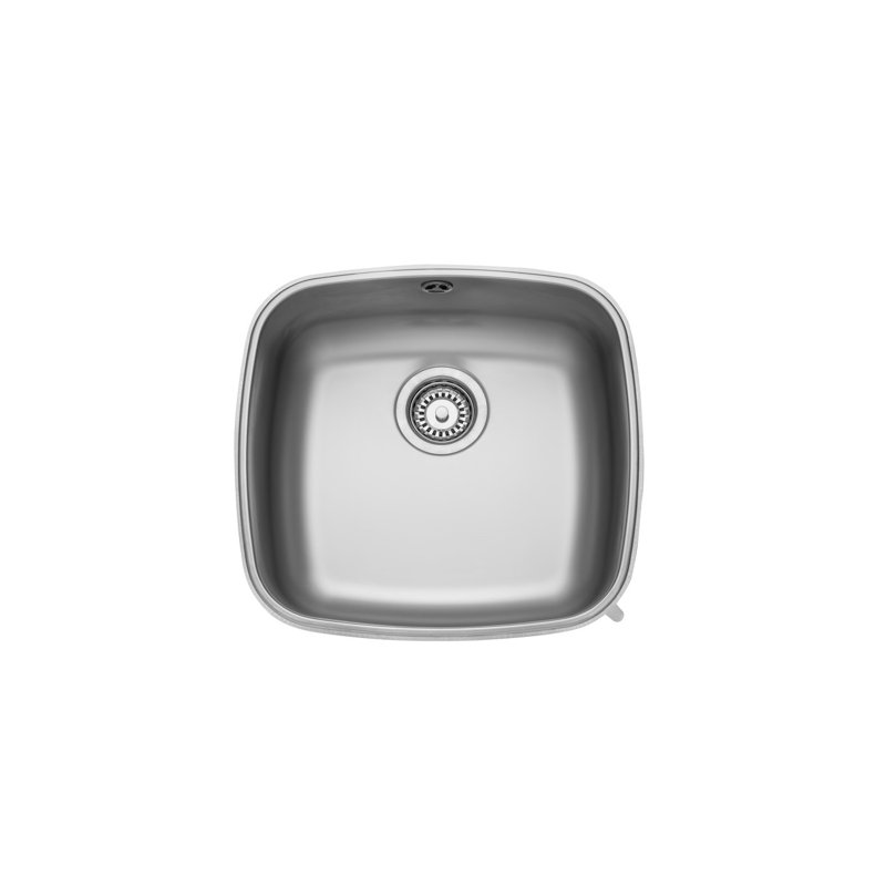 Linear 420 x 400mm stainless steel undermount sink with 1 bowl