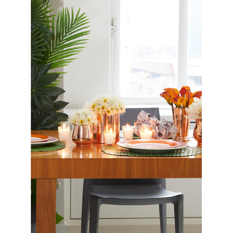 Pettus Copper / Copper Plated Table Vase, 5" H x 5" W x 5' D