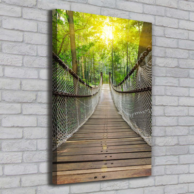 Suspension Bridge - Wrapped Canvas Print