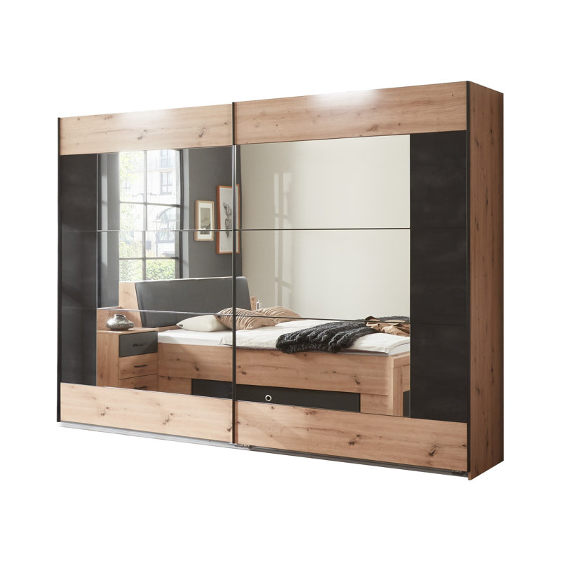 Donatien 2 Door Manufactured Wood Wardrobe