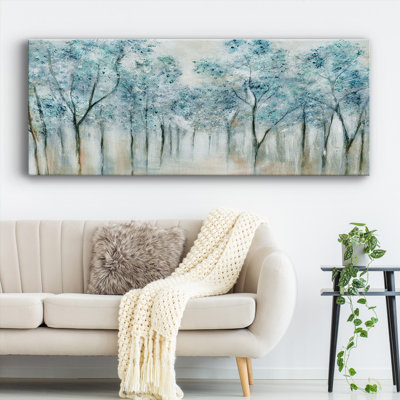 Printemps bleu sur toile