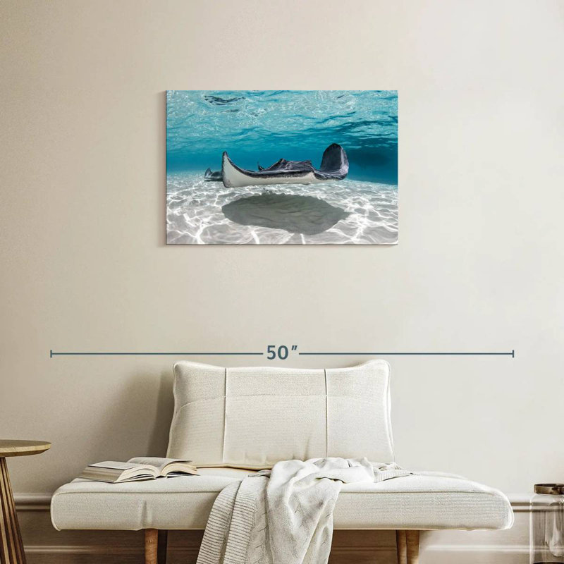 Crowle Cayman Palms Stingray, H 20 po x l 30 po