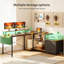 L-Shaped Metal Base Computer Desk-595841273