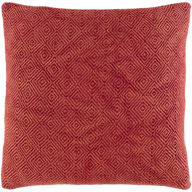 Housse de coussin carré en coton, Bleu vif / bleu ciel, 18 po x 18 po