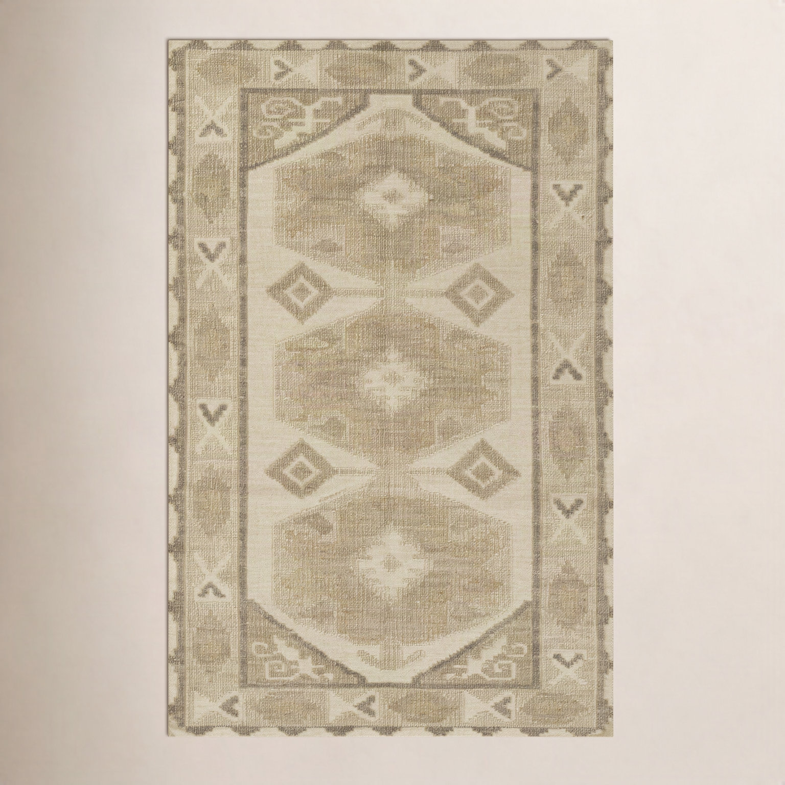 Arlie Natural Hand-Woven Oriental Rug, Rectangle 3'6" X 5'6"