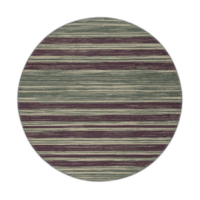 HorizontalStripes Brown Indoor and Outdoor Area Rug