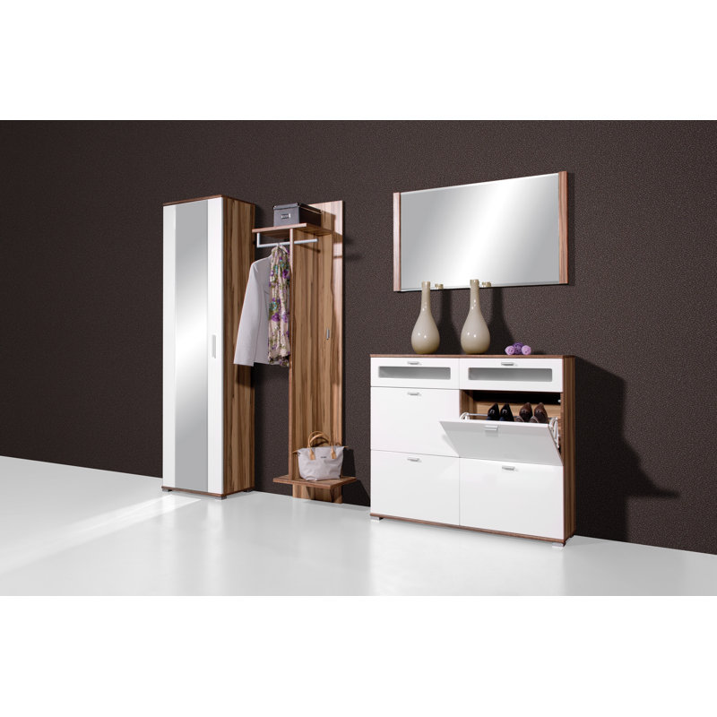 Wycliffe Wall Mirror, Baltimore-Walnut