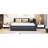 Gray Linen Upholstered Daybed With Trundle, Stable Bed Frame, No Need For Box Spring Full Sized In Needed Long-Term Use And Space Saving-1313128012