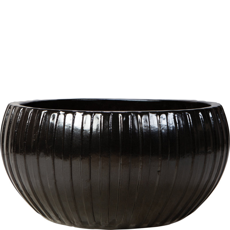 Bol Cirque 40 po - Noir satiné, 19.5" H x 40" W x 40" D