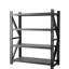 Unité industrielle résistante réglable en métal 4000lbs 69h x 59w 23.6d pour garage d'entrepôt avec tablettes verticales ouvertes à l'arrière 4
