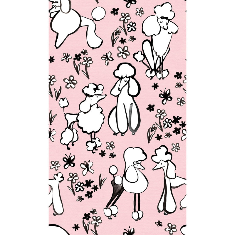 Wallpaper Double Roll by Yuki Osada, Pink