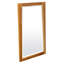 EcoDecor's Significado Beveled Bathroom Mirror, Vanity Mirror, Wood Mirror, Rectangle Mirror, Natural Wood Mirror, Hanging Mirror, iin Earthy Teak-28989840-28989841