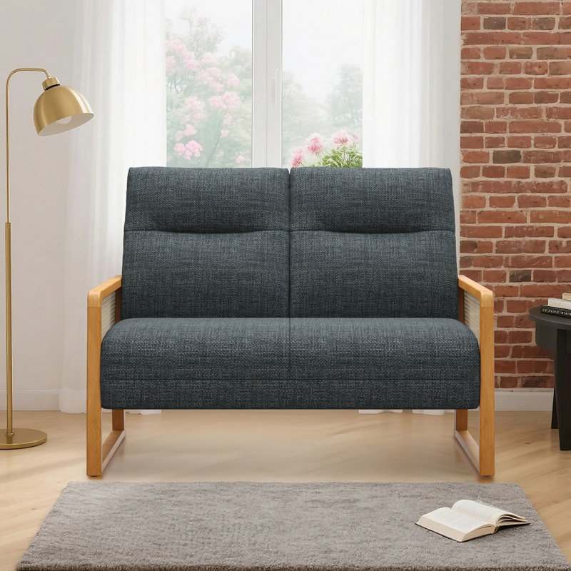 48'' Upholstered Loveseat, Gray