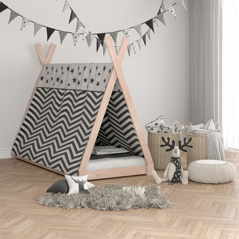 Zeltbett, Natural, European Single (90 x 200cm), Basic
