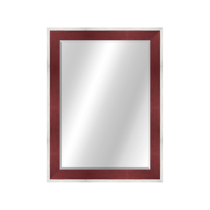 Bois naturel, Blanc /Rouge, 34,5 po x 28,5 po