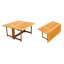 8 Seats 9 Pcs Grade-A Teak Wood Dining Set: 60" Square Rectangle Butterfly Table And 8 Arbor Stacking Arm Chairs #11AB1408-433601634