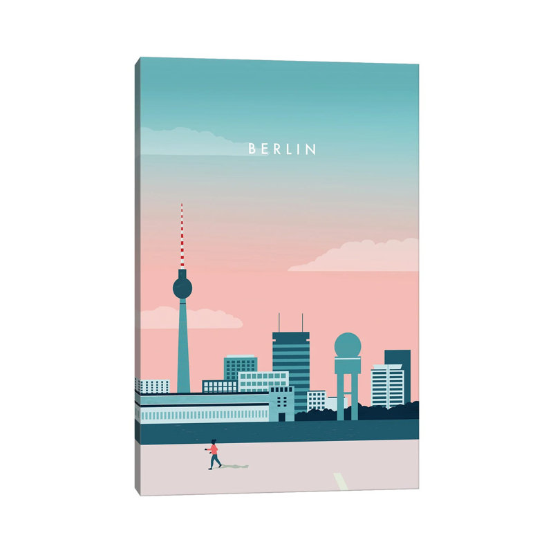 Berlin II 1 Piece Wrapped Canvas Wall Art, 66.04 cm H x 45.72 cm W x 3.175 cm D