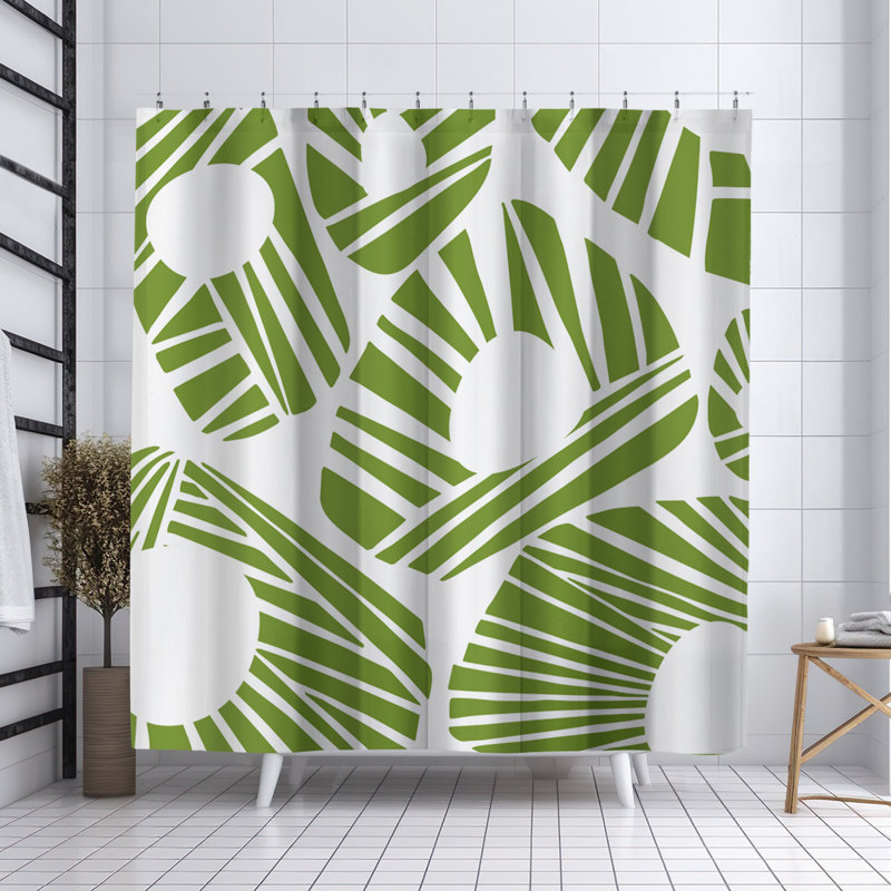 Coco Shower Curtain, Chartreuse