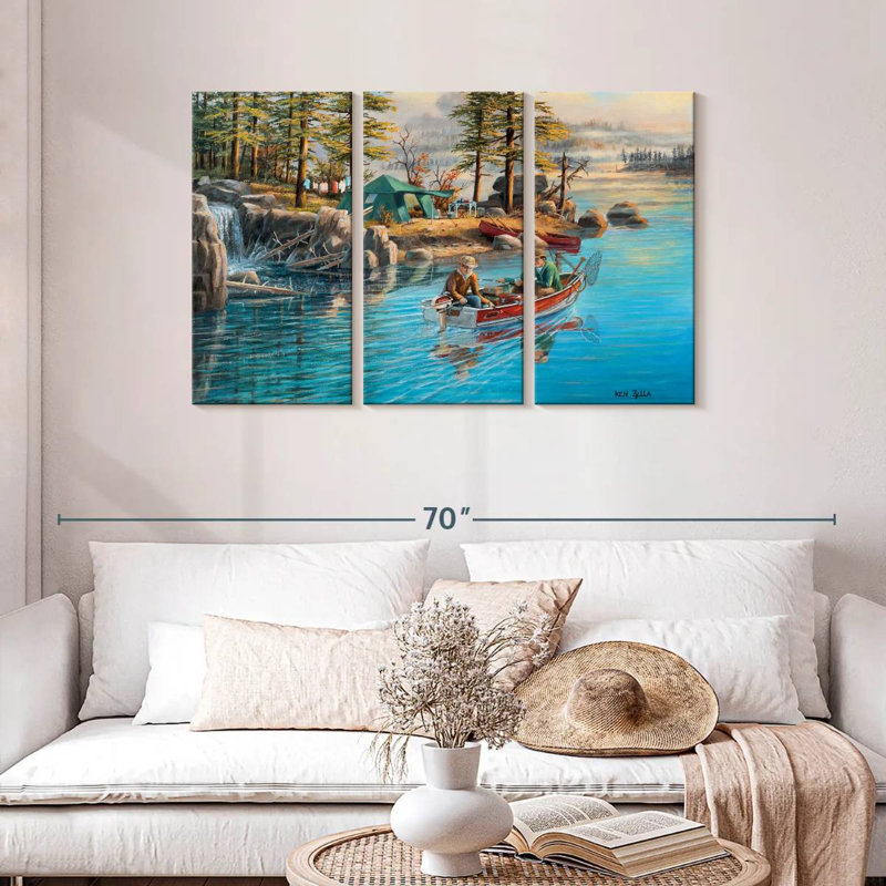Senne Fishing Camp, 28" H x 45" W