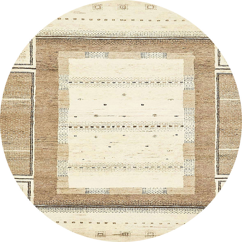 Abstract Indoor Rug, Round 7'