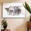 Modern Longhorns II, reproduction d'art sur toile-92473288-92473284