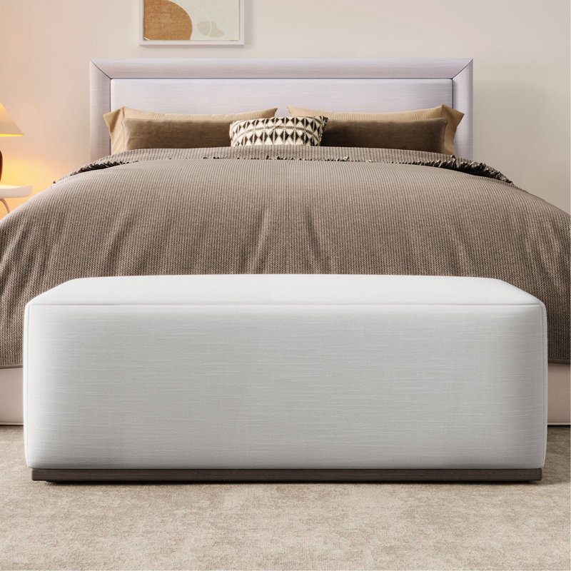 Repose-pieds simple et élégant - Débloquez une nouvelle expérience de maison confortable （SEULEMENT OTTOMAN)