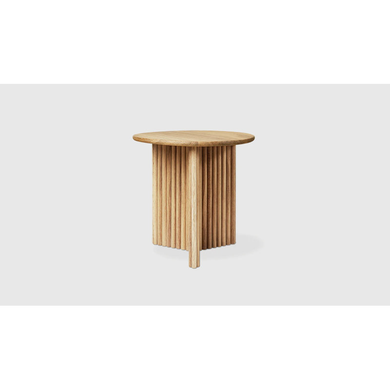 Odeon End Table, White Oak