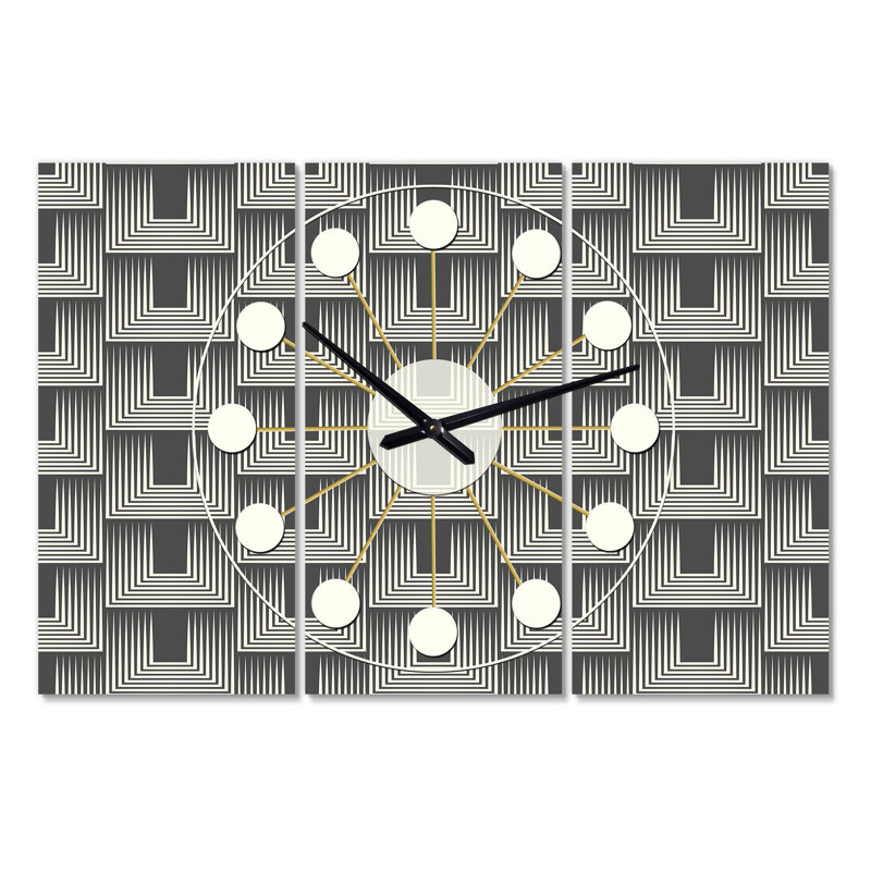 Horloge murale surdimensionnée mimimal i Mid-Century