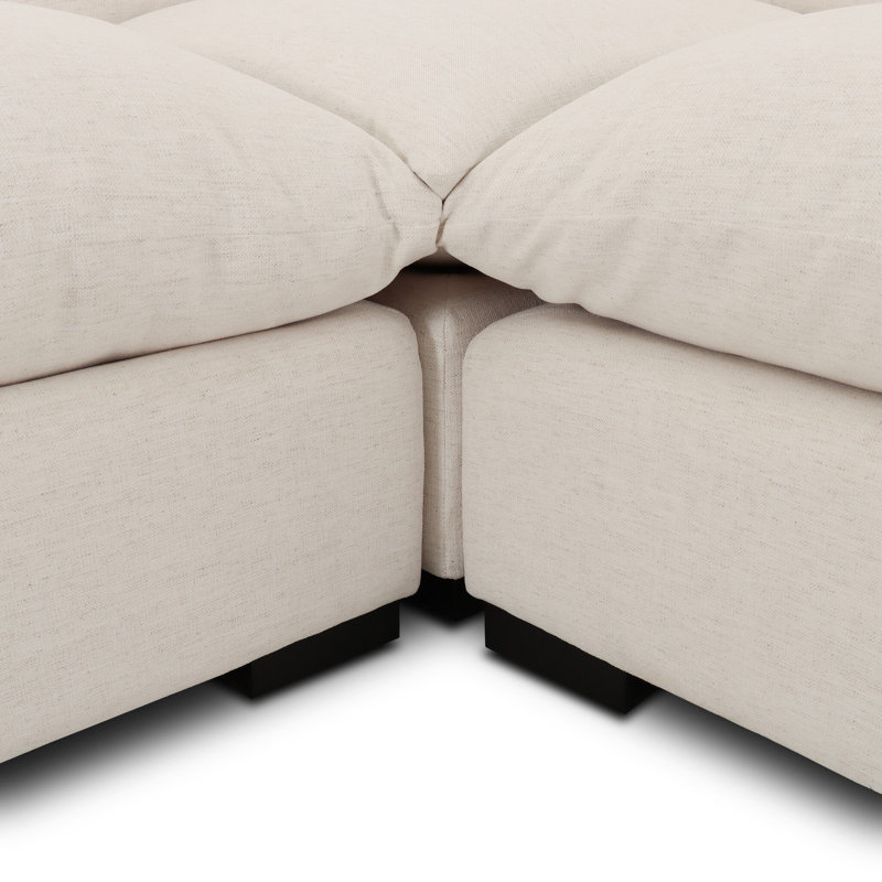 Caulkins Upholstered L-Shaped Sectional, 31.5" H x 120" W x 160" D, Right Hand Facing
