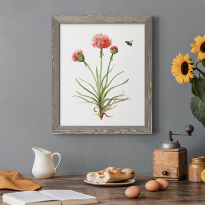 Wildflower Botanical III - Toile encadrée de qualité supérieure - prête à être accrochée