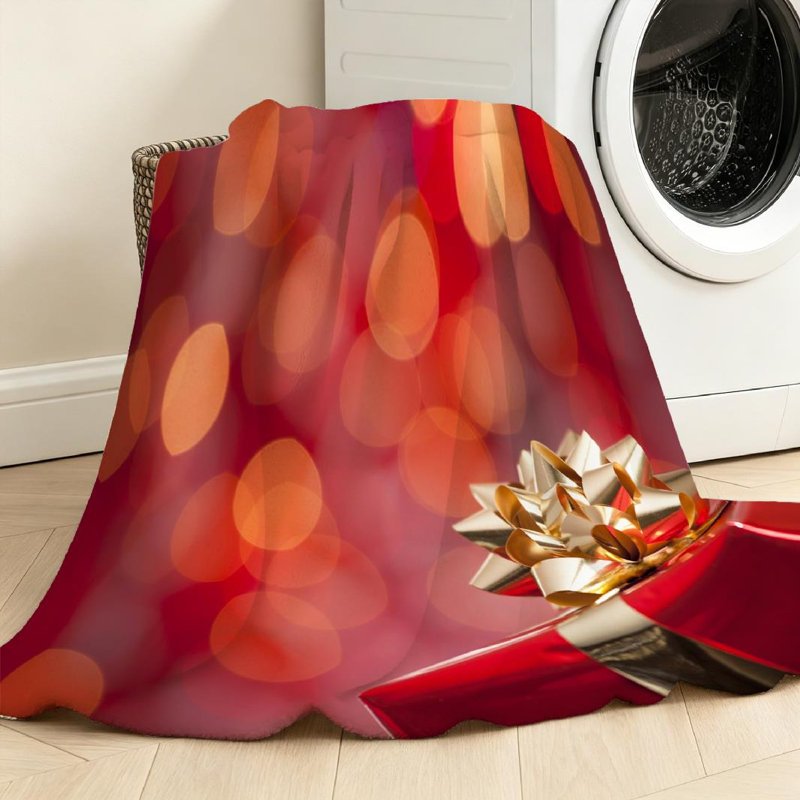 Jeté en molleton rouge ultra doux, Jeté 30 po x 40 po