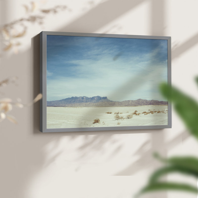 «Salt Flat Walk II», reproduction encadrée, H 22 po x l 28 po, Gris