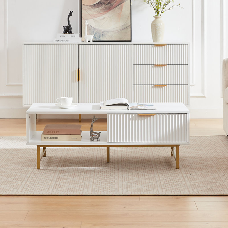 Four Leg Coffee Table with Storage