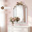 24“x*36" French Country Round Vanity Mirror, Cream & Gold Bow Framed Mirror for Nursery-830881201-827418199