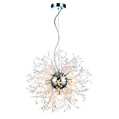 Jeanlouis 5 - Light Chrome Unique/Statement Pendant