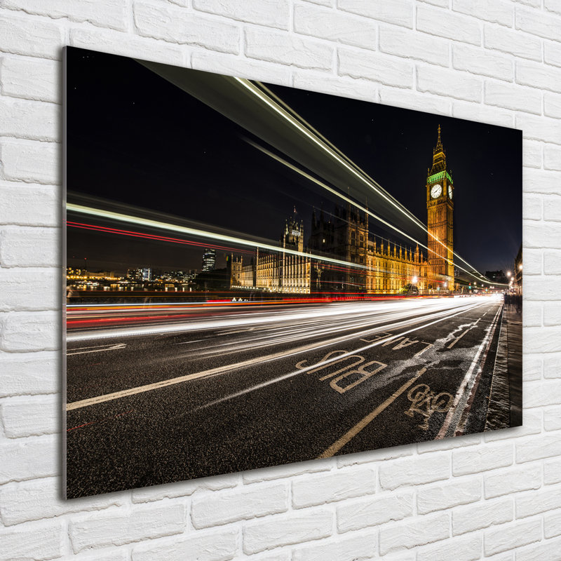 Big Ben London - No Frame Print on Glass