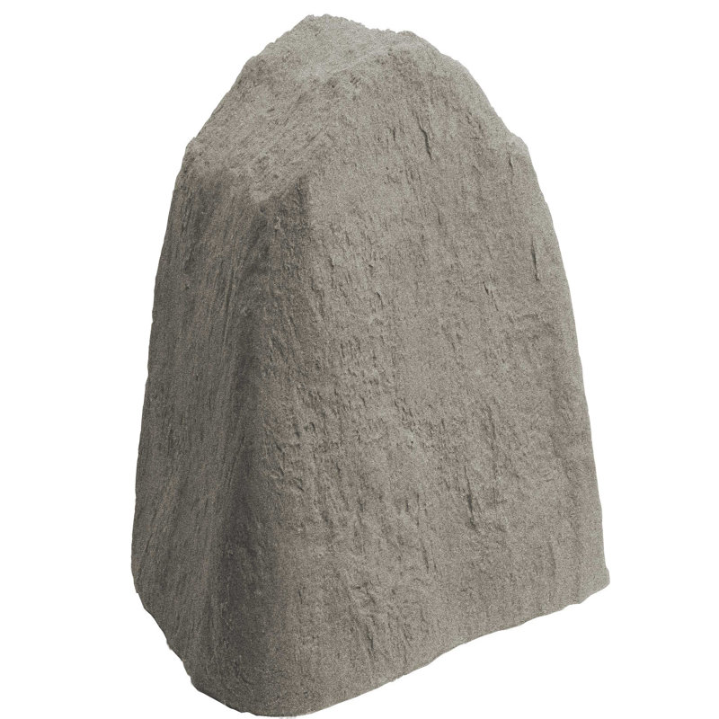 Pierre de jardin pierre artificielle, H 16 po x l 21 po x P 18 po, Gris