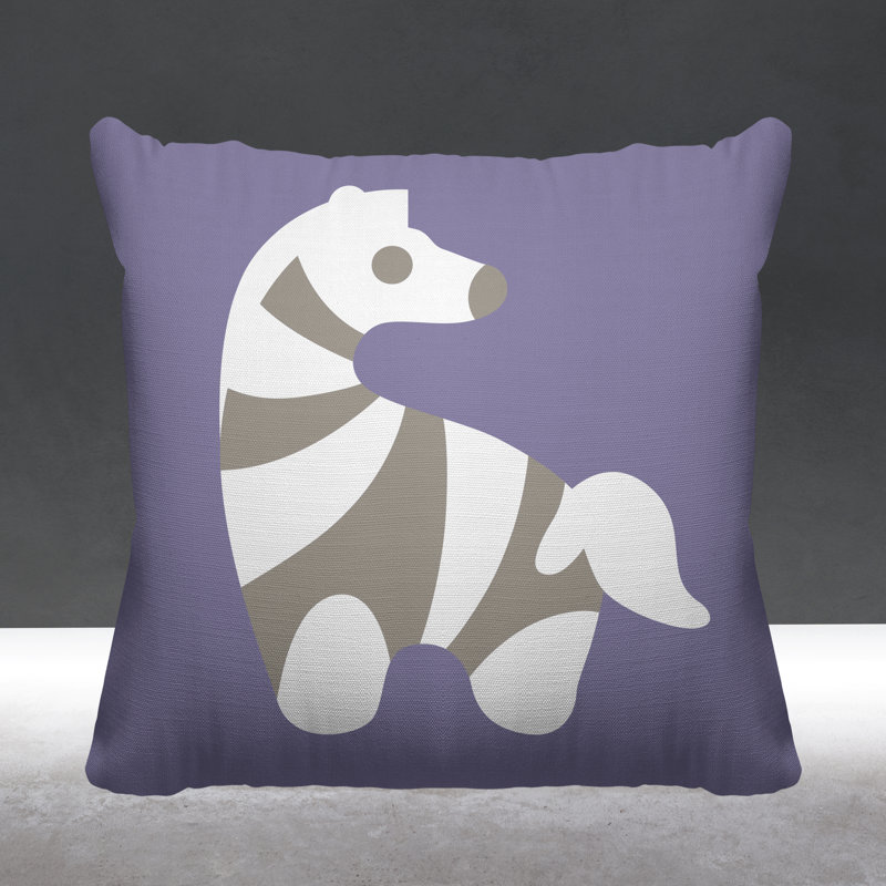 Coussin décoratif Simbi, L 17 po x H 17 po, Iris