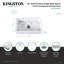 Kingston Brass Arcticstone 33-Inch Solid Surface White Stone Apron-Front Single Bowl Farmhouse Kitchen Sink