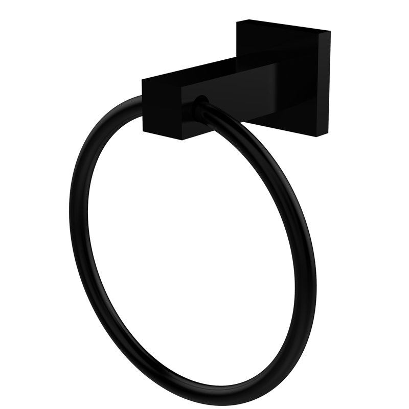 Haranu Towel Ring, Matte Black