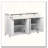 Modern Wave-Pattern Sideboard with 2 Drawers, 4 Doors, and Adjustable Shelves-278547856