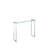 36'' Glass Top Console Table-1331012662