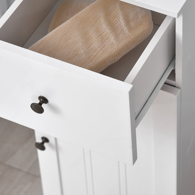 Petite armoire de rangement de salle de bain kleankin (blanc)