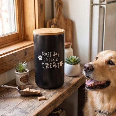 Pot pour chien en céramique