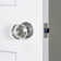 Viaggio Circolo Hammered Texture Rosette Double Dummy with Circolo Crystal Knob