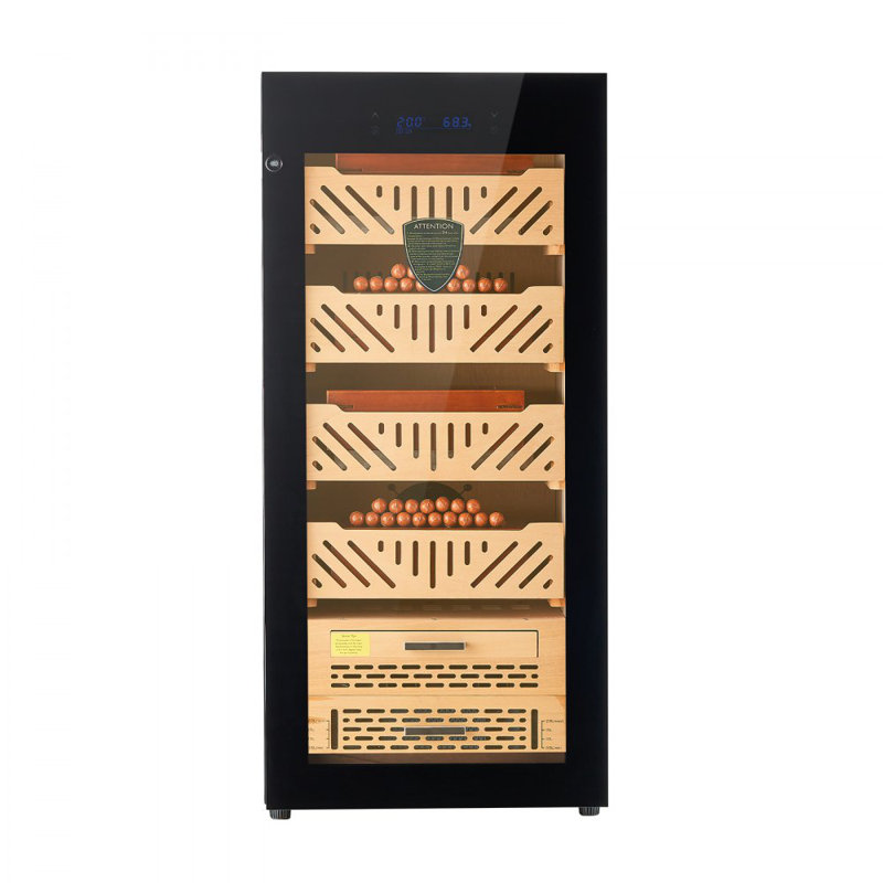 88L Electric Cigar Humidor Cooler Cabinet 1000 Counts with Compressor Cooling