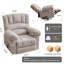 Fauteuil inclinable pivotant surdimensionné de 36 po de largeur avec fonction berçante-131165139