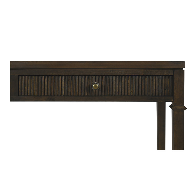 Lily Pond Kenna Brown Fluted 2-drawer Storage Console Table